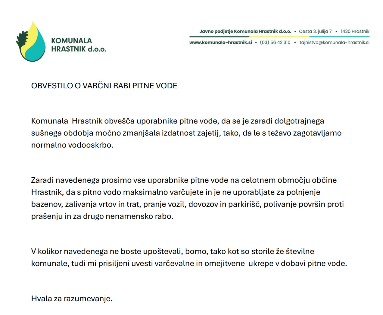 ukrep voda 2026